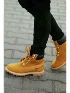 Timberland Womens 6-Inch Premium Waterproof Boots Ortholite Wheat Size 8M